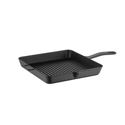 Olika Iron 30*30Cm Demir Döküm Kare Izgara Tava Siyah - 